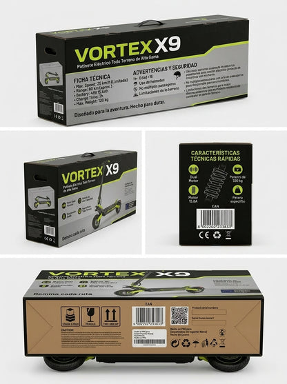 VORTEX X9 2x2 connectée via une application.
